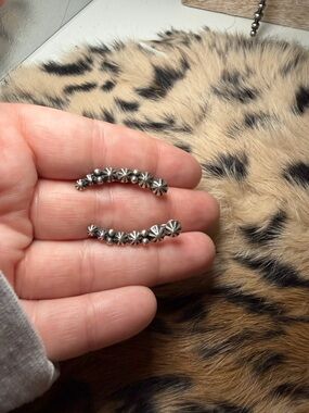 Native Sterling Silver Ear Crawlers